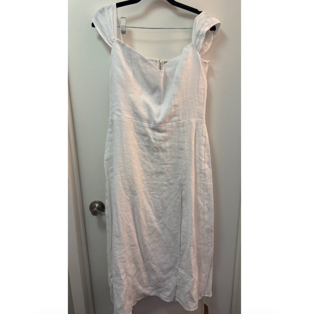 NWT Reformation Bridgton Linen Dress | Sustainable Midi Dress